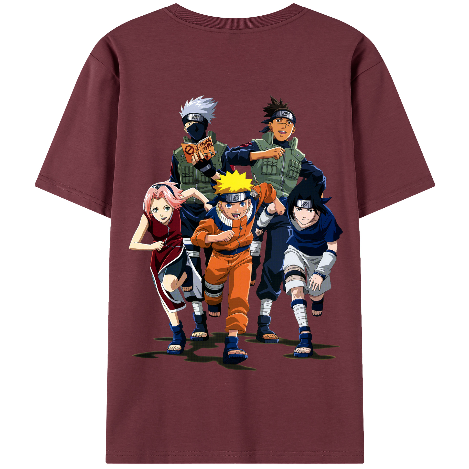 （画像用） NARUTO -ナルト- うずまき ナルト Uzumaki Naruto 綿100％半袖Tシャツ（背面プリント）
